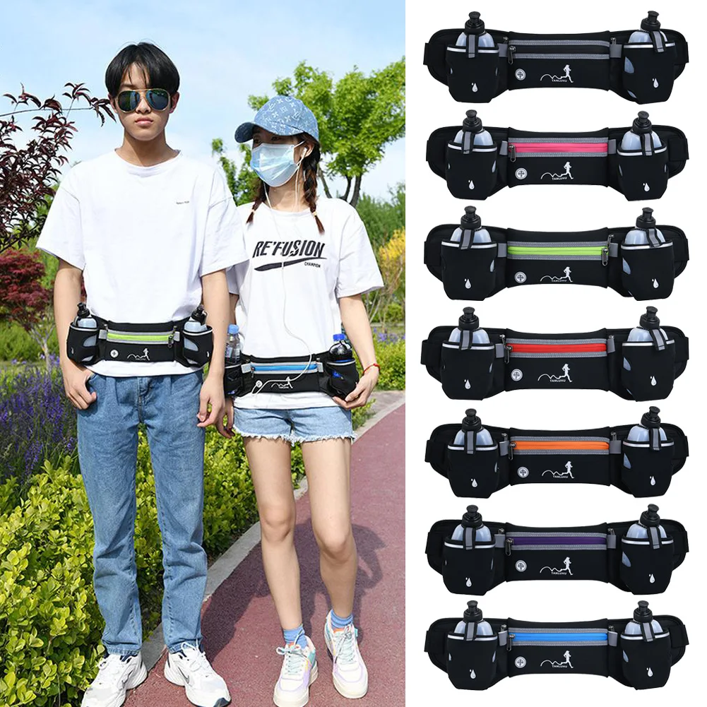 

1pcs Running Waist Bag Marathon Outdoor Riding Fitness Waterproof Phone Sport Pack Belt Bag Women Men Fitness Sport Accessories