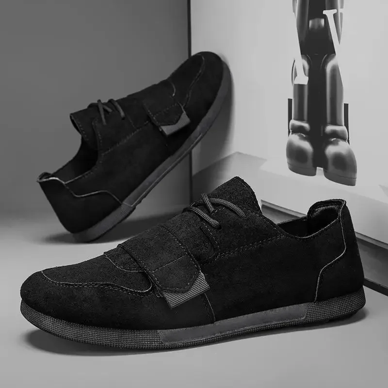 

Men's Shoes Fall 2023 New Sports and Leisure Flat Shoes Men's Winter Slip-on Working Leather Shoes Easy Wear Tide Shoes