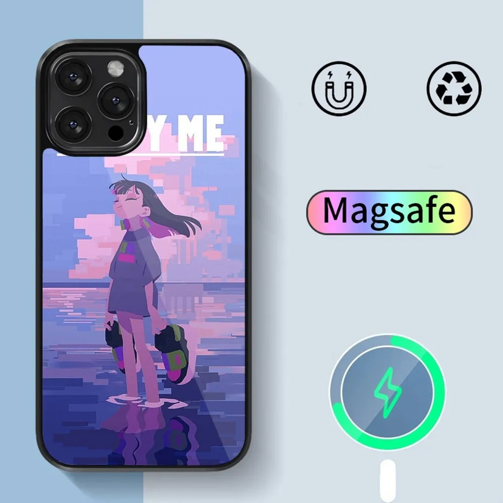 Мультяшный чехол Z-Zutomayo для телефона iPhone 14 13 12 11 15 Pro Max Plus Magsafe Магнитный