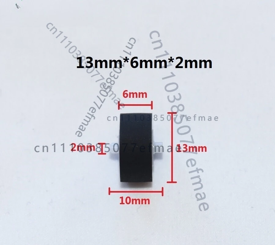 Фото Резиновый прижимной ролик (1 шт.) для кассетных дек Technic SA-AK120, SA-AK122, SA-AK12P №1