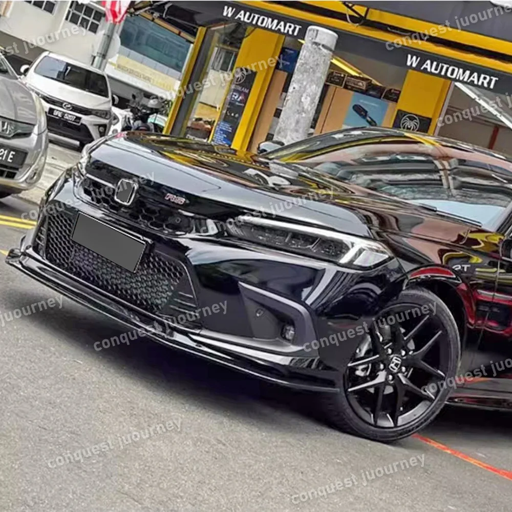 Фото Тип R/SI Передняя решетка для Honda Civic Hatchback 2022+ Краска для выпечки Спортивный комплект кузова Airintake Mesh Honda Аксессуары Обновление автомобиля №2