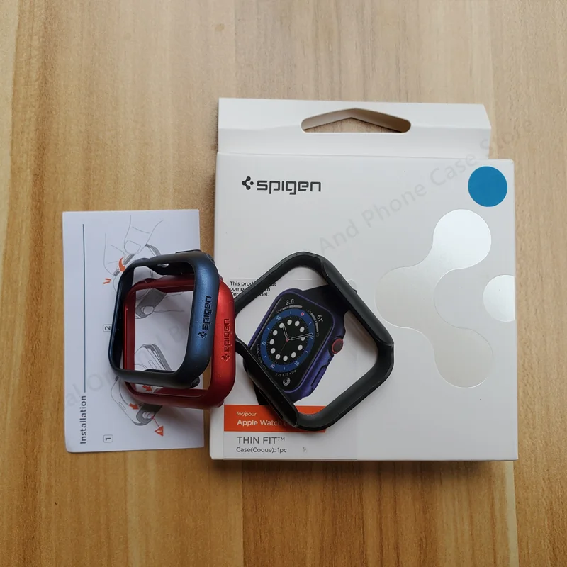 Оригинальный корейский бренд Spigen Тонкий чехол-бампер для Apple Watch SE 7 6 5 4 40 мм/41 мм/44