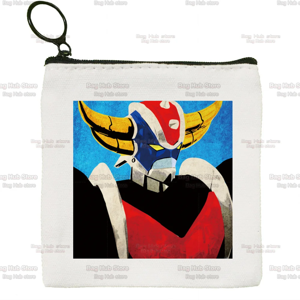 UFO Robot Goldrake Grendizer Gurendaiza Cute Cloth Girl Coin Purse Key Bag Small Card Bag Lipstick Bag Mini Coin Storage Bag