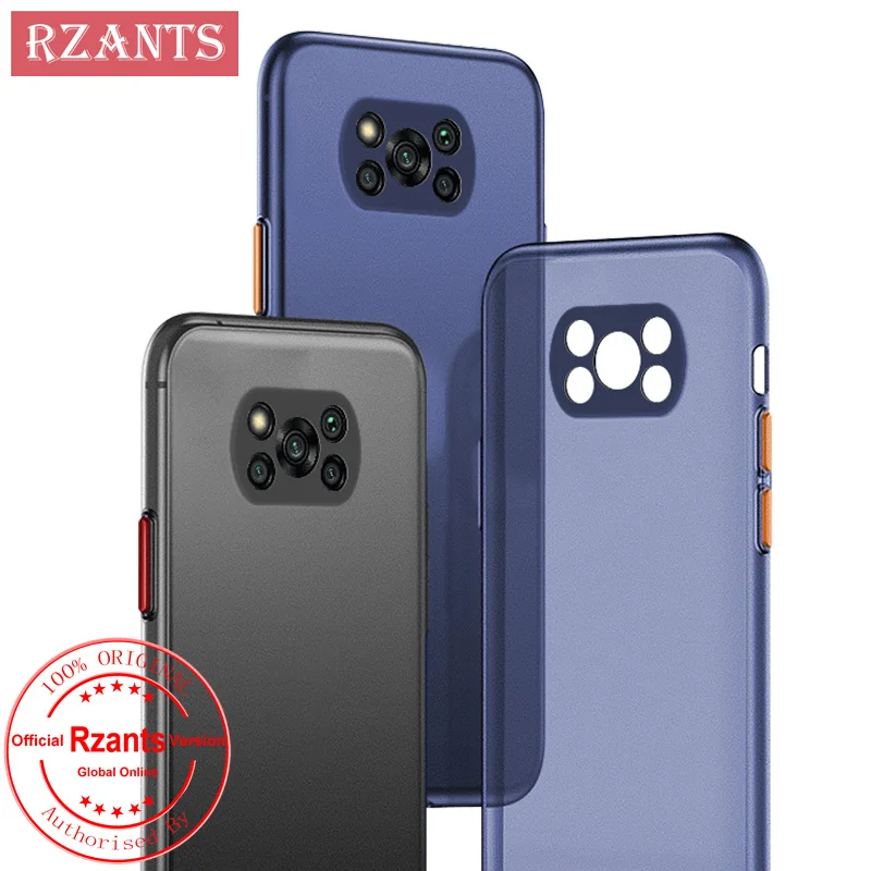 Матовый чехол Rzants для Xiaomi Poco X3 Pro NFC [UU Thin] ультратонкий полупрозрачный телефона с