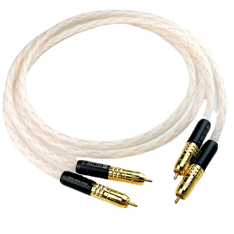 

Pair Taralabs Solid Core (RSC) Conductors Vector-2 Audio RCA Silver Interconnect Cable Gold Plug