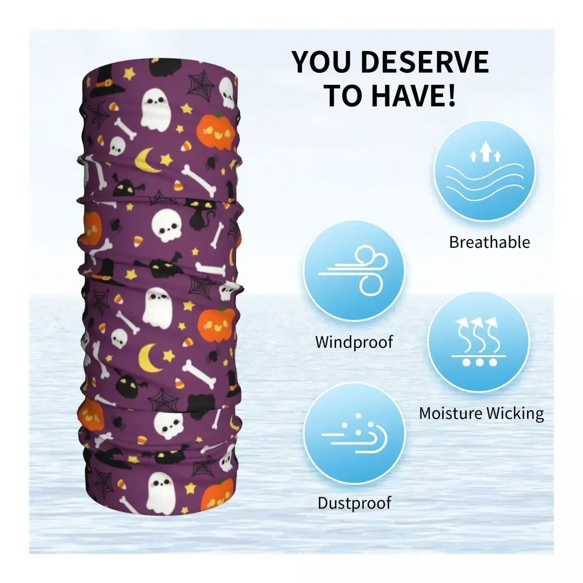 Женский/мужской зимний шарф с УФ-защитой