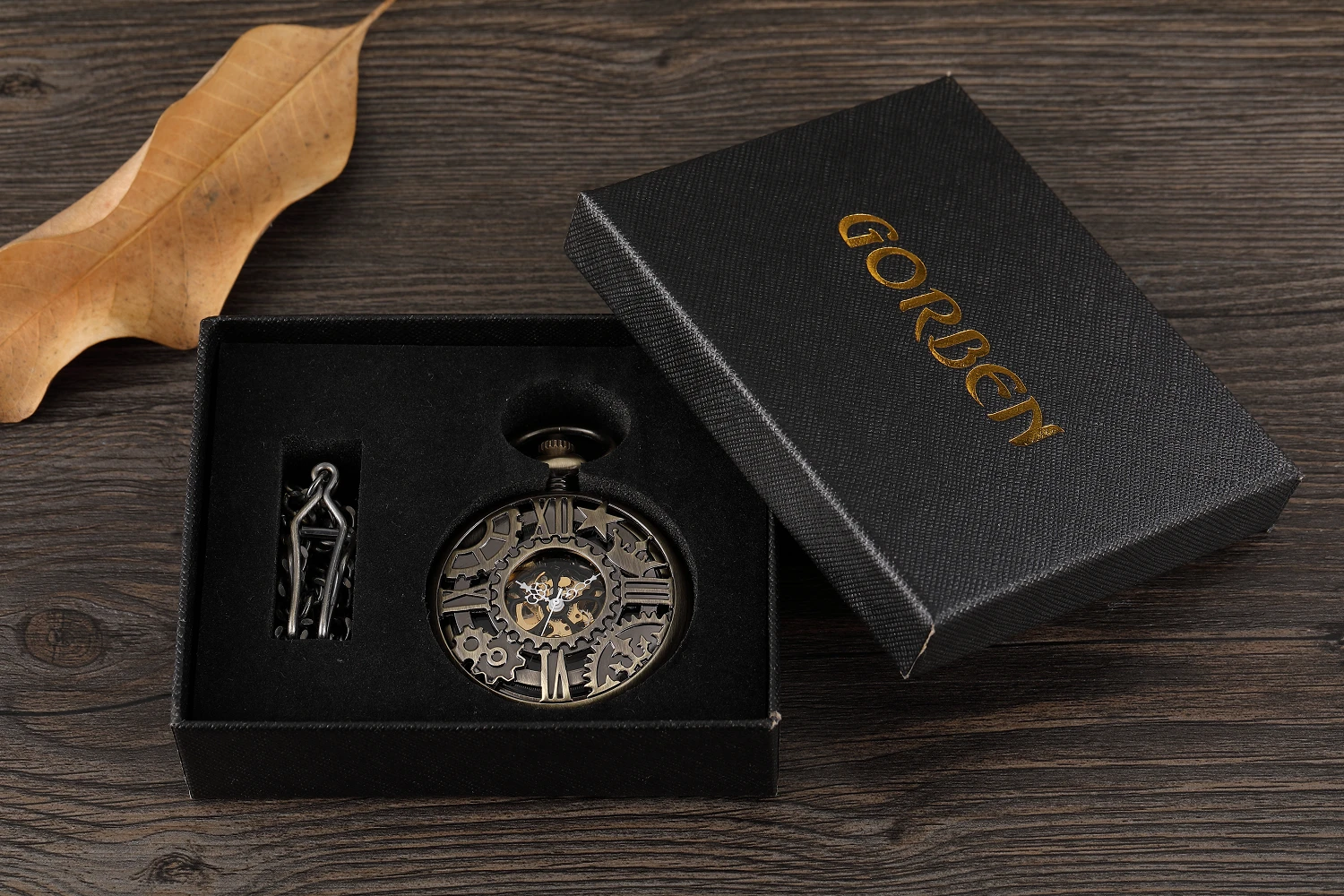 Retro Luxury Pocket Watch Vintage Hand-WInd Mechanical Steampunk Men Watches Roman Numerals Clock With Fob Chain Reloj Hombre