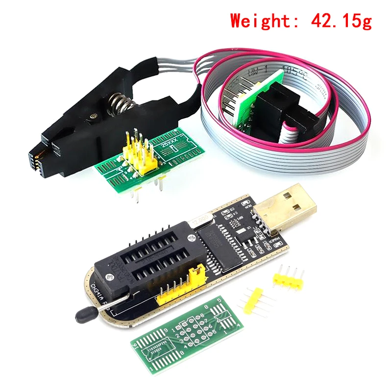 CH341A XTW100 24 25 серии EEPROM Flash BIOS CH341 Модуль программатора USB + тестовый зажим SOIC8 SOP8 для EEPROM 93CXX25CXX24CXX (art.: 3920ce90ec6c2) - 3920ce90ec6c2