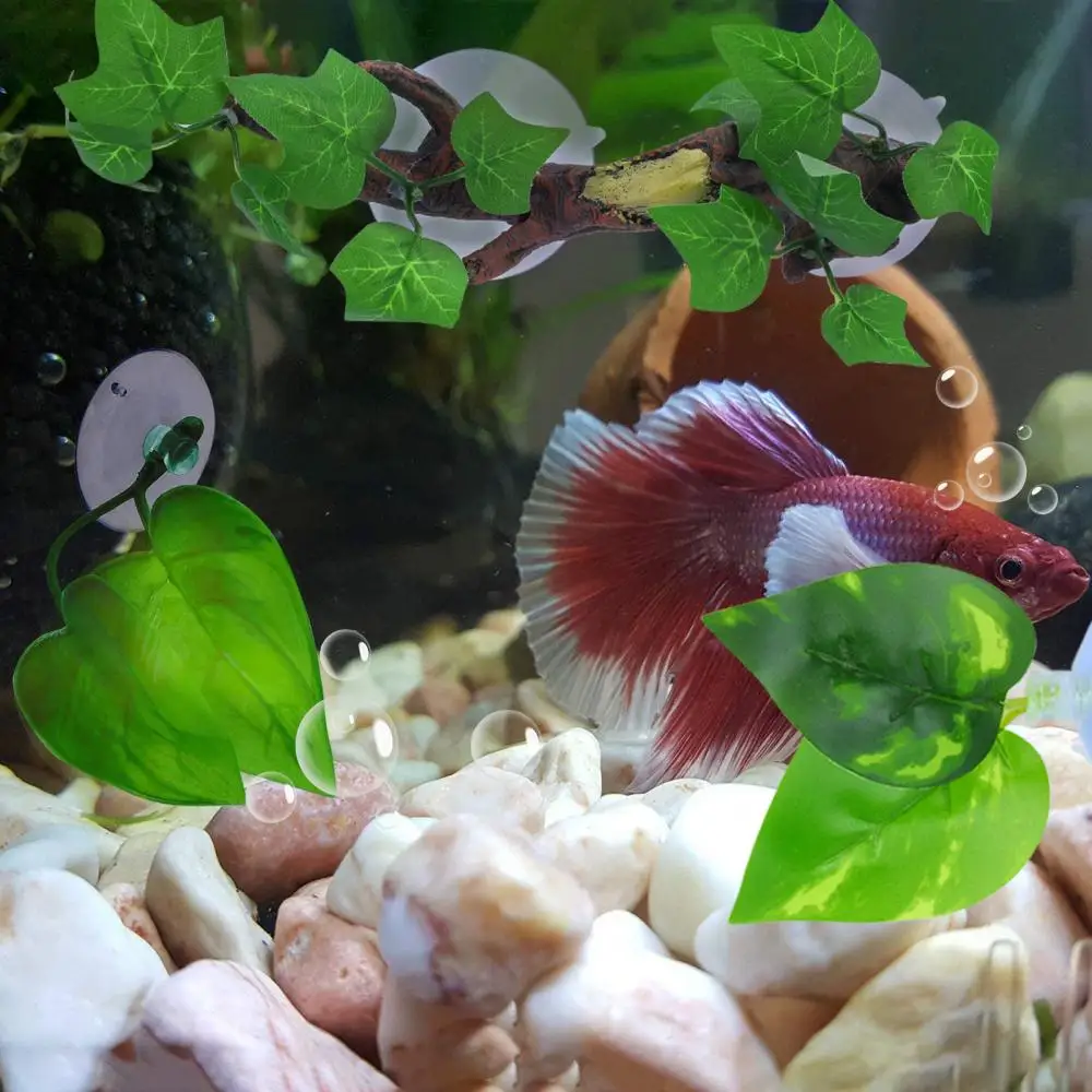 Искусственные рептилии ствол дерева ветки листья имитация виноградной лозы