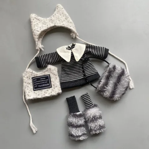 Аксессуары для кукол Maidscp 30 см: пальто + шапка + юбка