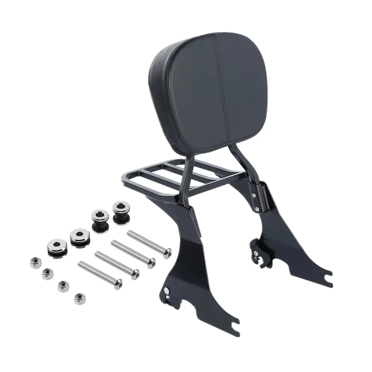 Фото Комплект стыковки багажа с низкой спинкой для мотоцикла Sissy Bar для Harley Sportster 883 1200 2004-2023 №2