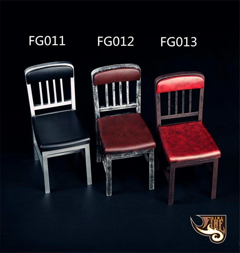 

Fire Girl Toys FG011/FG012/FG013 Metal Color Chair Assembly Version Gangster Model Fit 12" Action Figure