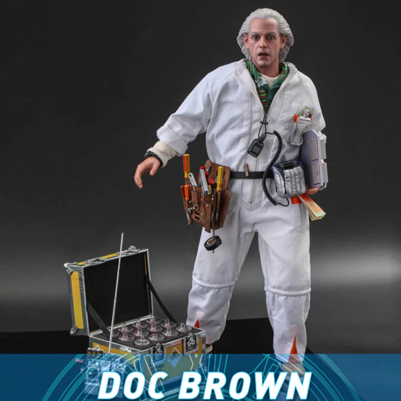 

HOTTOYS MMS609 MMS610 1/6 Movie Character Dr. Emmett Brown Back To The Future Figure Model 12" Action Doll Collection Toy