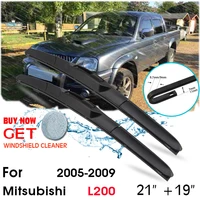 car blade front window windshield rubber silicon refill wiper for mitsubishi l200 2005 2009 lhd rhd 2119 car accessories