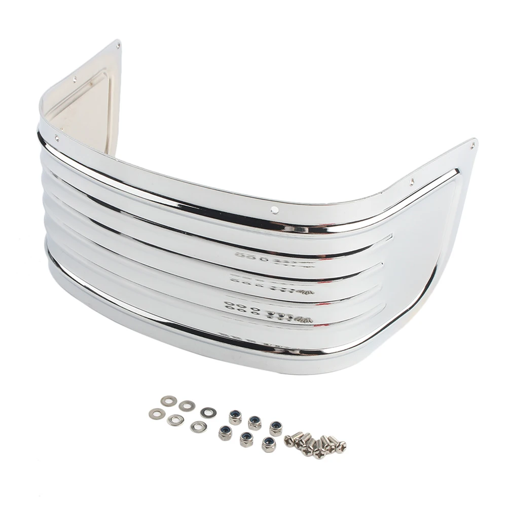 

Переднее Ребристое крыло из хромистой стали для мотоцикла, удлинительная обшивка для Harley Touring Electra Glide Road King 1980-2013, аксессуары