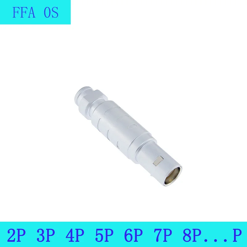 

FFA 0S 2 3 4 Both Male And Female Pins, Half-moon Plug Push-pull Self-locking Precision Electronic Connector