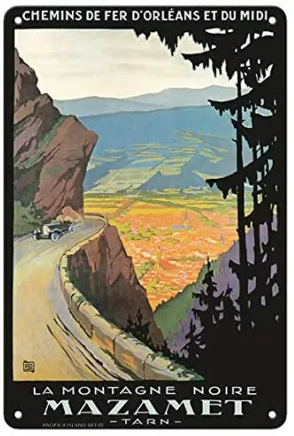 

Mazamet, France - Chemins de fer d’Orléans et du Midi - Railroad Travel Poster Metal Sign