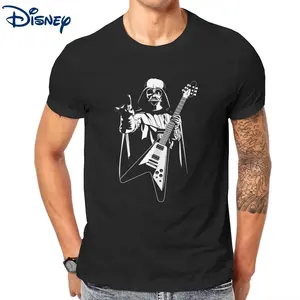 Disney Star Wars Guitar  T-Shirt Men  Awesome Cotton Tees Crew Neck Short Sleeve T Shirts Printed Clothing