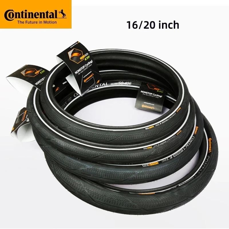 

Continental Contact Urban 16 inch / 20 inch 3/180Tpi Stab-proof Steel Wire Tire for BMX Folding Bike with Reflective Strip
