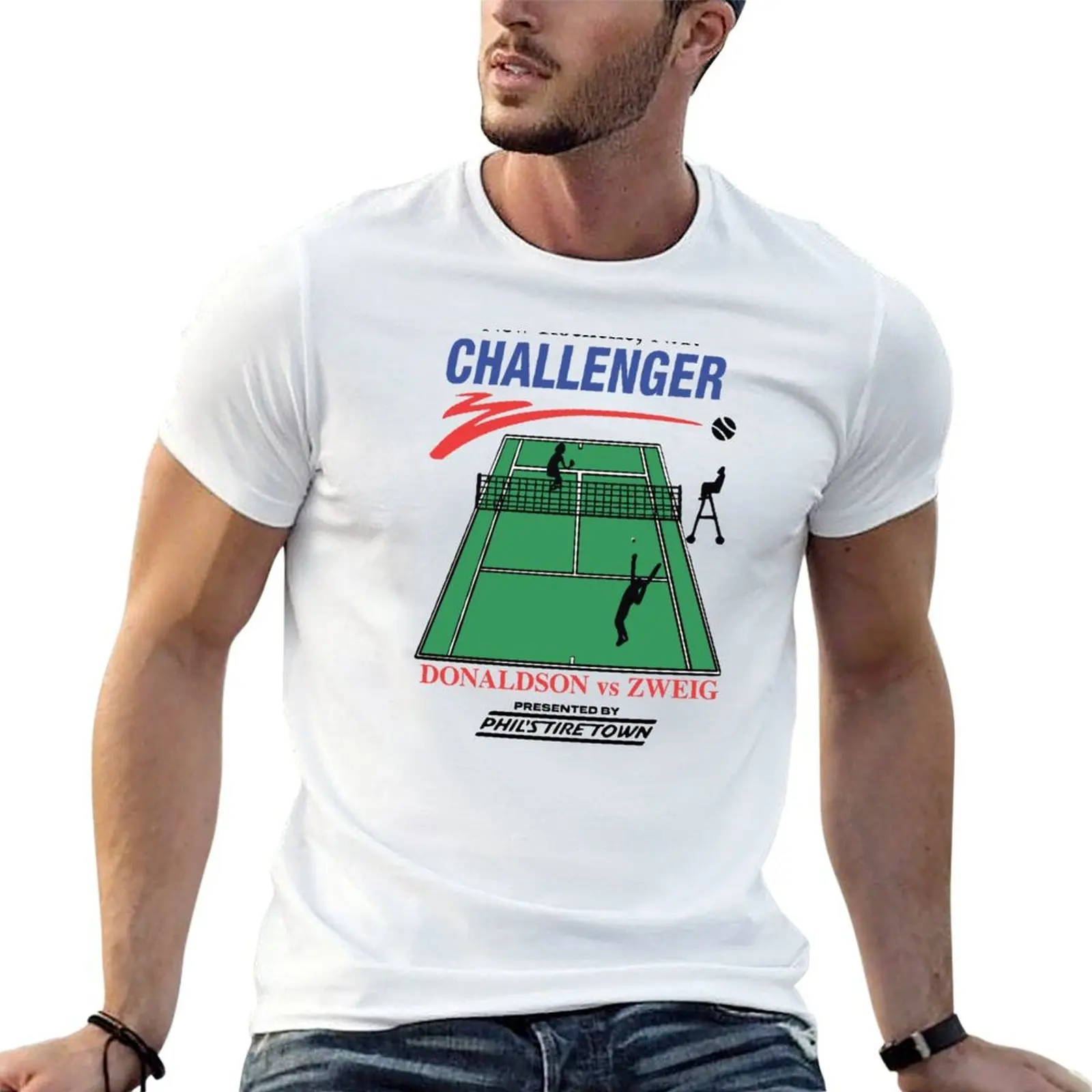 Фото Футболка New Rochelle NY Challenger Donaldson Vs Zweig Challengers Movie, антиперспирантная футболка для тренировок №1