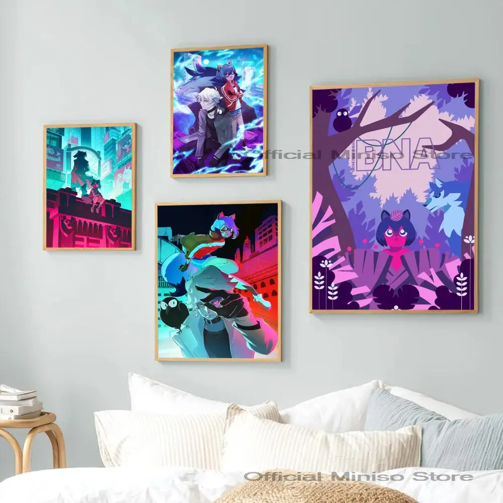 1 шт. новый аниме постер BNA в виде животного самоклеящийся Настенный декор