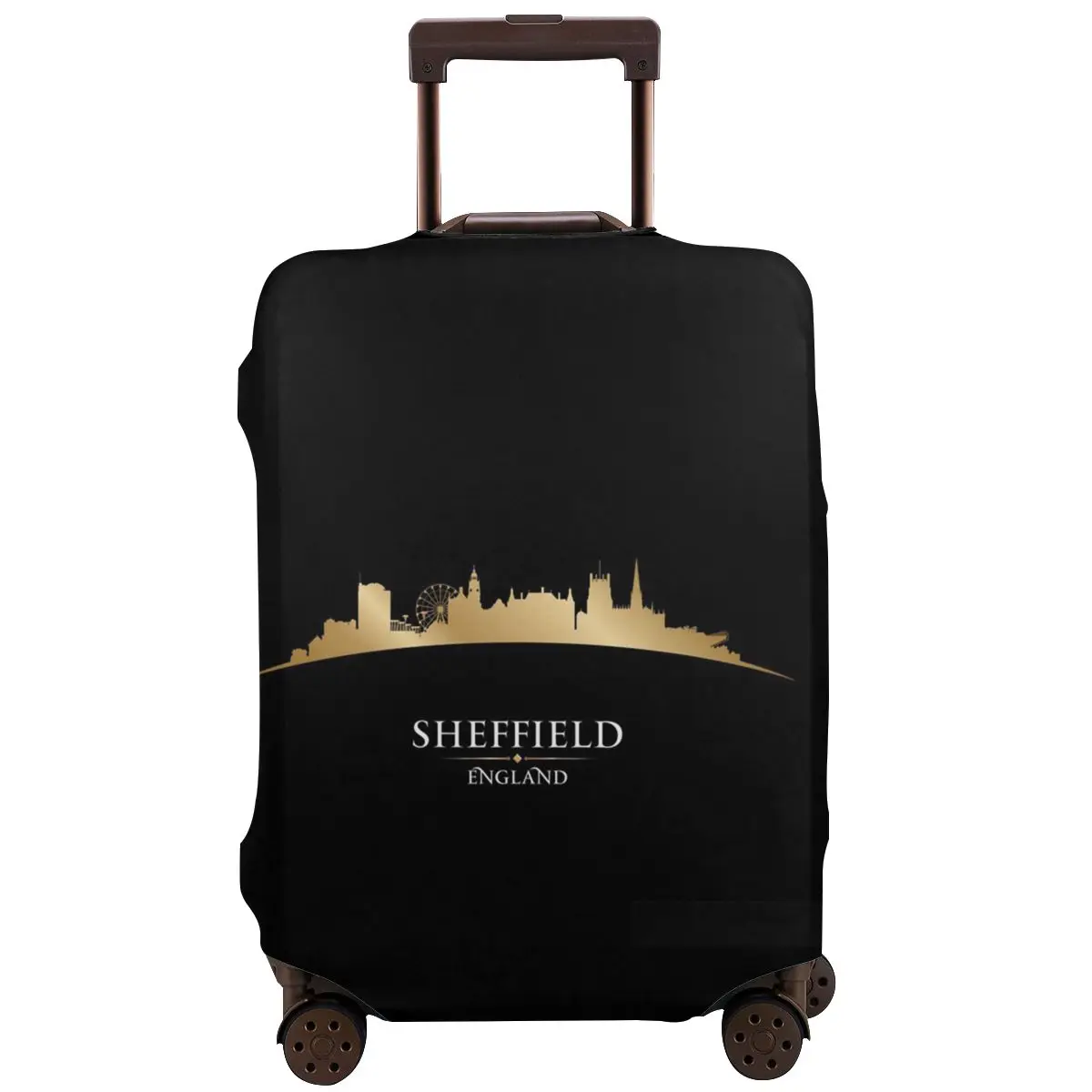

Sheffield Skyline Washable Suitcase Luggage Cover Elastic Travel Luggage Protective Case Durable Case Protector Fits 18 to32Inch