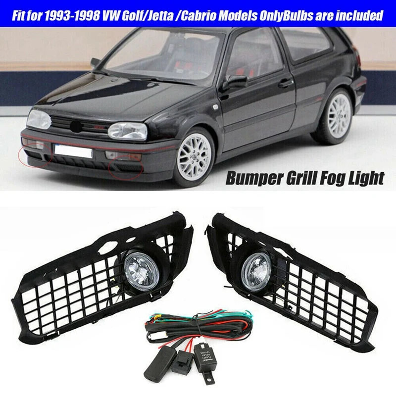 

1 пара, передний бампер для VW Golf Jetta MK3 Cabrio 1993-1998