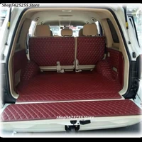 car trunk mat for lexus lx 570 lx570 2007 2008 2016 2017 2018 2019 leather durable cargo liner carpets waterproof 5 seats