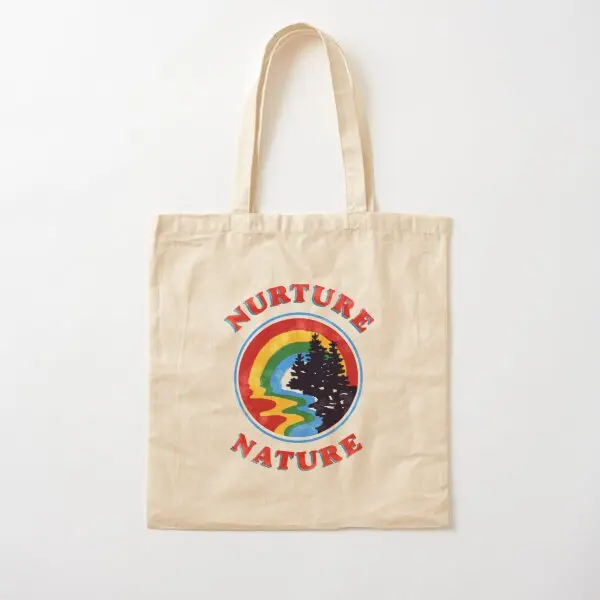 

Nurture Nature Vintage Environmentalist Canvas Bag Shopper Ladies Grocery Shoulder Bag Fashion Designer Handbag Tote Casual