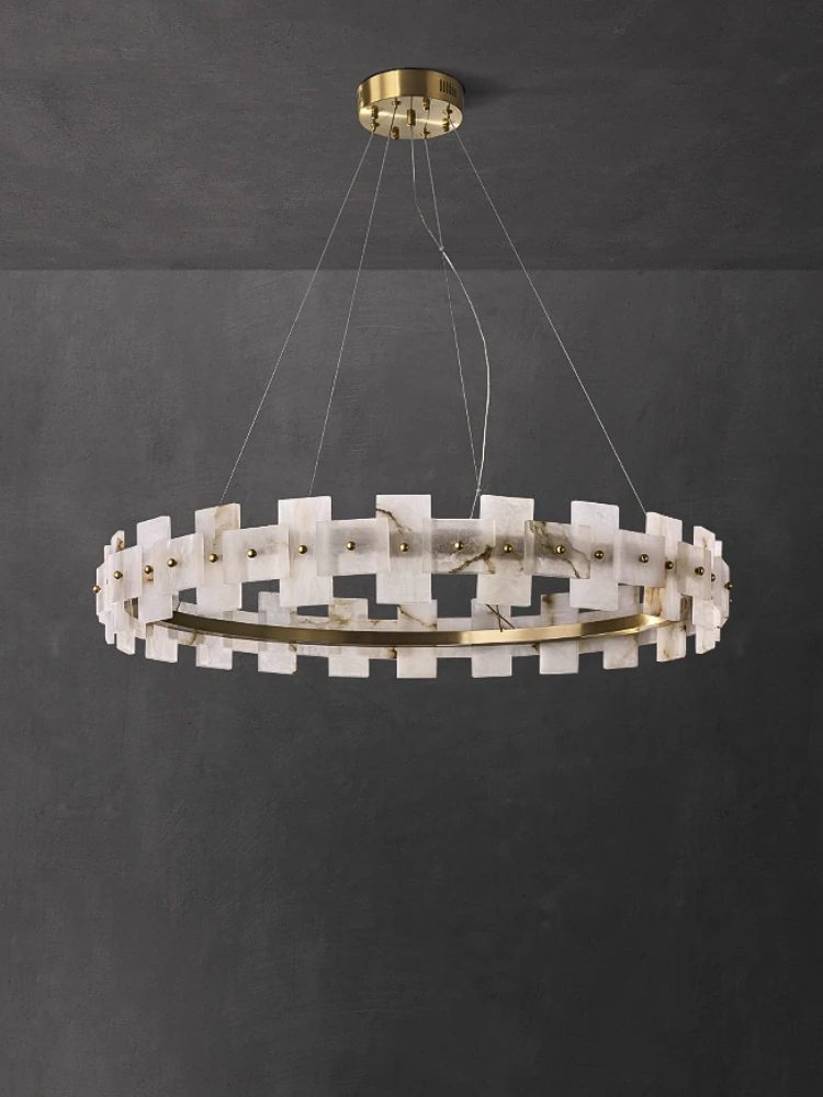 Простой круглый светодиодный атмосферный креативный подвесной светильник из