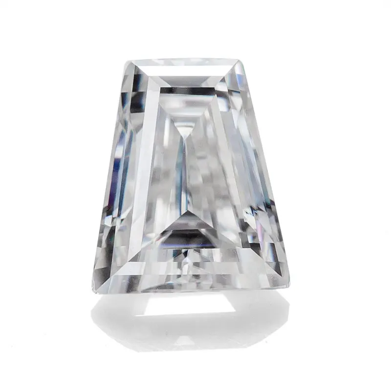 

Moissanite Factory D-VVS1 Trapezoid Brilliant Cut Pass Moissanite Diamond Tester Loose Gemstone For Jewelry Making