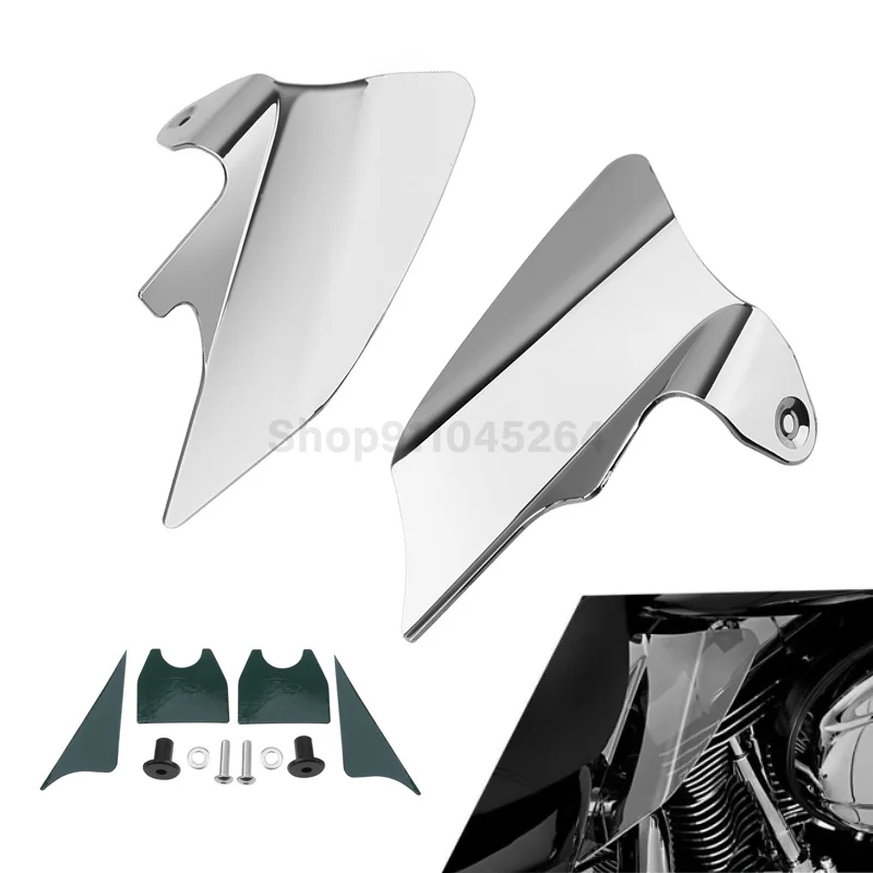 

Мотоциклетный тепловоздушный дефлектор, светоотражающий седло, средняя рама для Harley Electra Glide Road King Street Glide FLHX 1998-2007