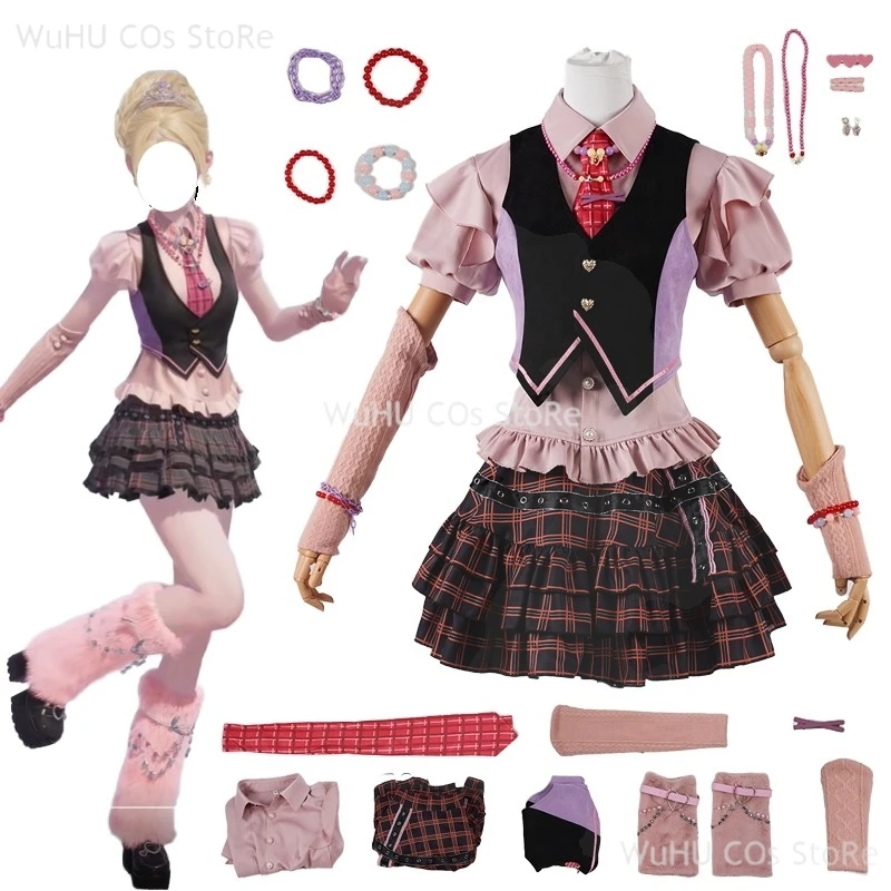 Y2K Sweet Lolite Dress Game Infinity Nikki X Open World Barrbie Косплей Розовое Платье Костюм Женщины Девушки