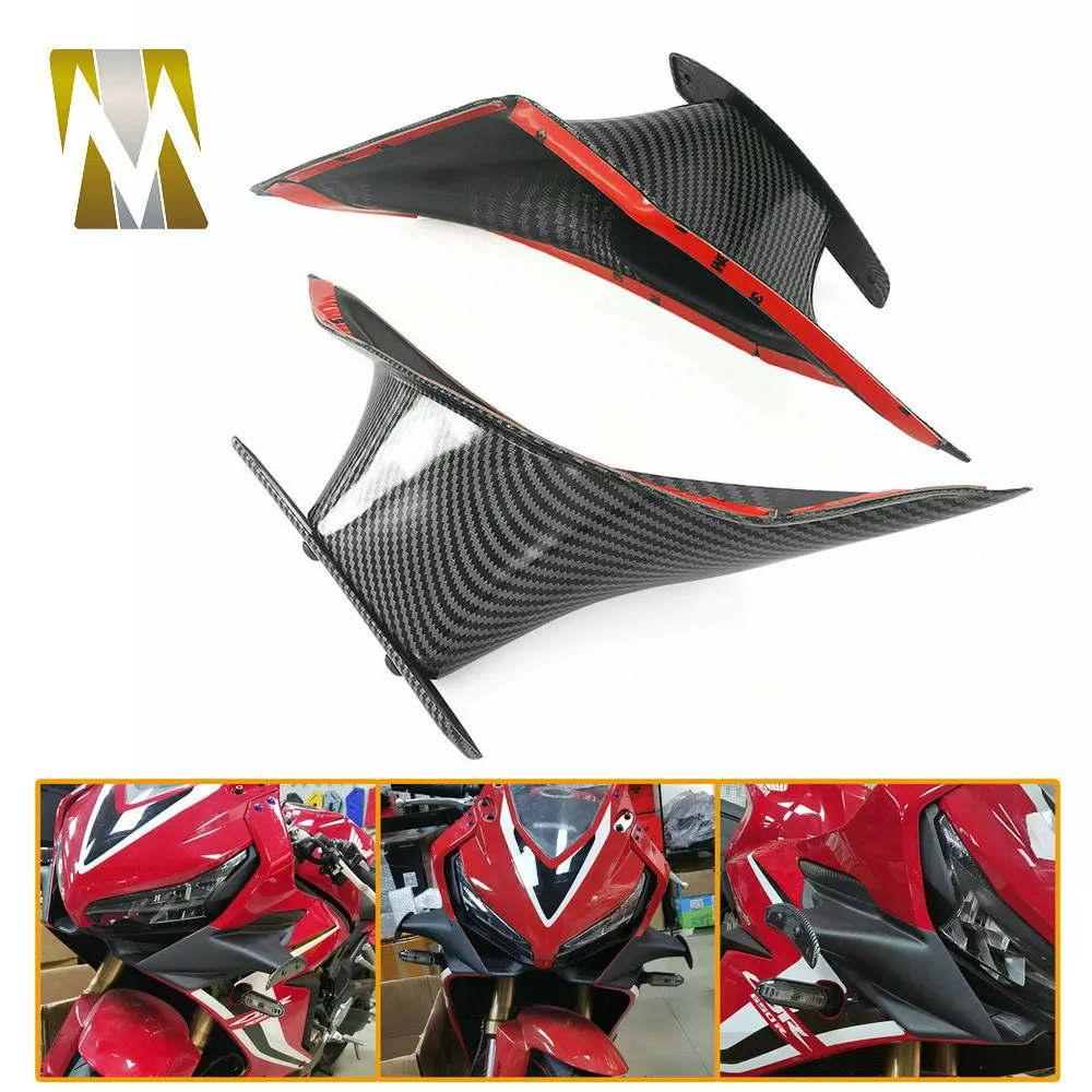 

For Honda CBR650R CBR 650 R 2019-2021 2022 Motorcycle Fairing Winglets Aerodynamic Wing Cover Fixed Wing Fairing Protector Cover