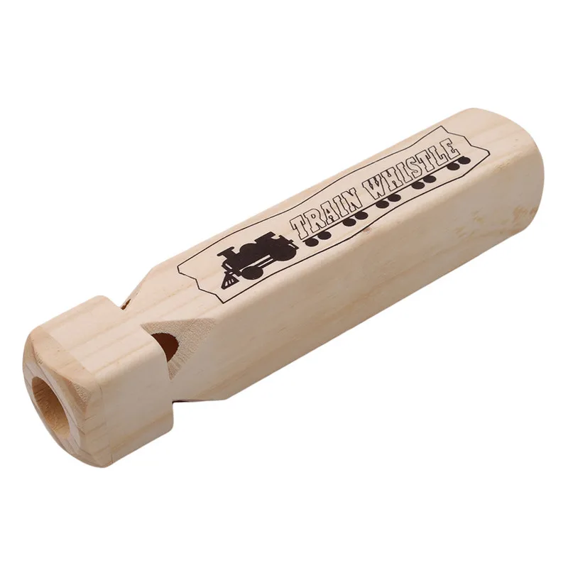 

1Pcs Children Train Sound Imitating Whistle Locomotive Sound Warning Steam Train Whistle Toy Wooden Train Whistle Gifts For Kids