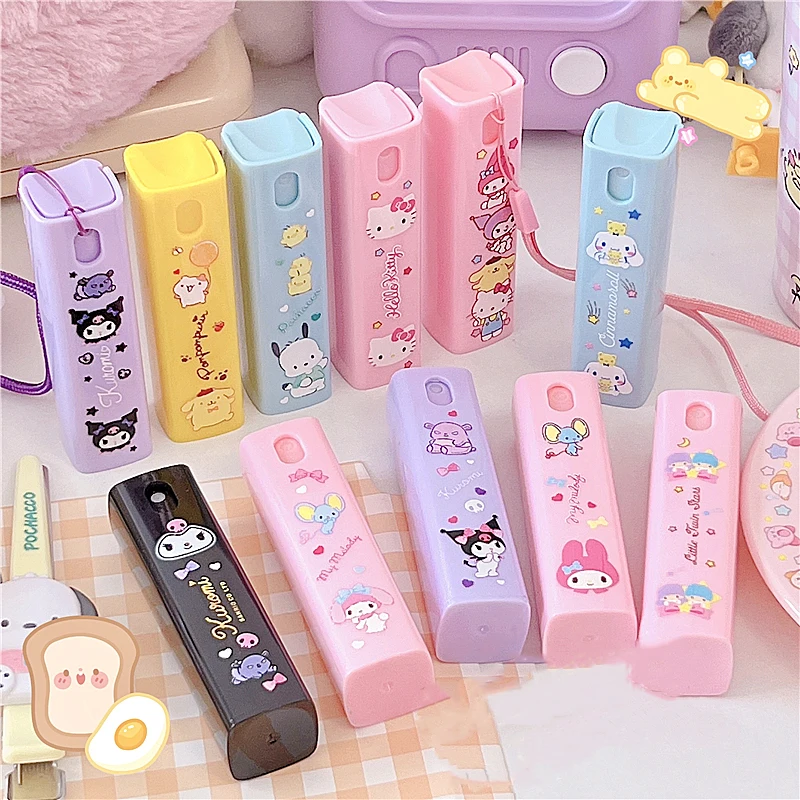 

Cartoon Cute Kawaii Sanrioed My Melody Kuromi Hellokitty 10Ml Mini 10Ml Spray Bottle with Rope Alcohol Makeup Water Perfume