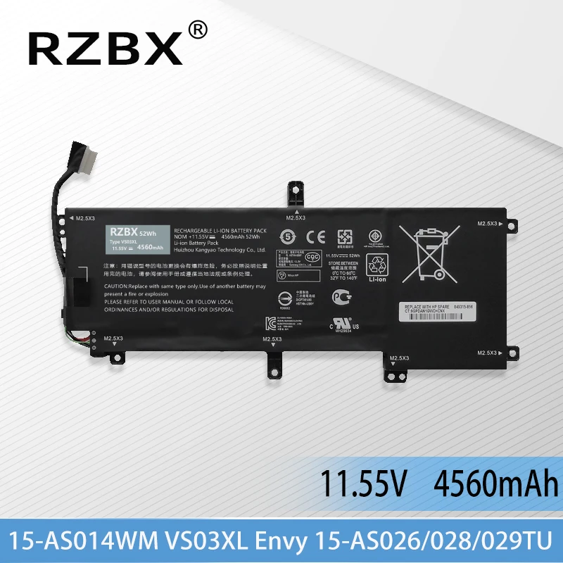 

RZBX VS03XL Laptop Battery for HP ENVY 15-as025TU 15-as026TU 15-as027TU 15-as028TU 15-as029TU 15-as030TU 15-as031TU 15-as032TU