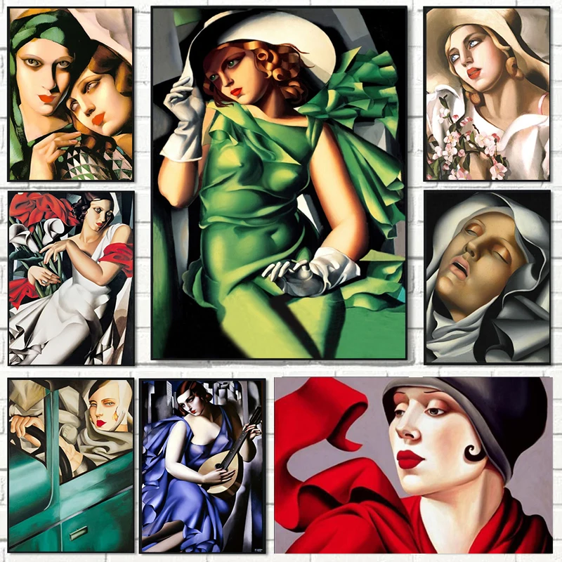 Пейнтбольная кисть, барона, Тамара де лемпикка, постеры, Картина на холсте, HD печать, настенное искусство, картина для гостиной, дома, кафе, бара, Декор