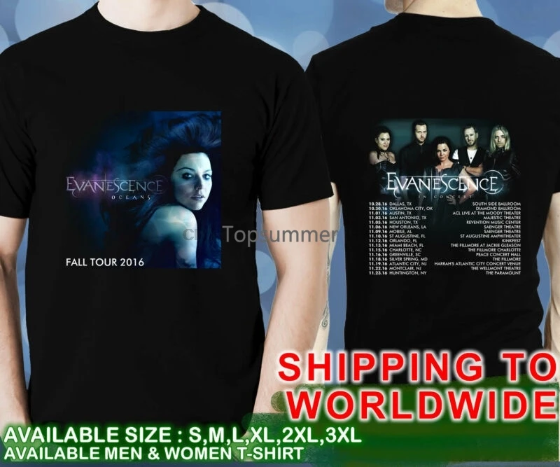 

Evanescence Tour Dates Black T Shirt