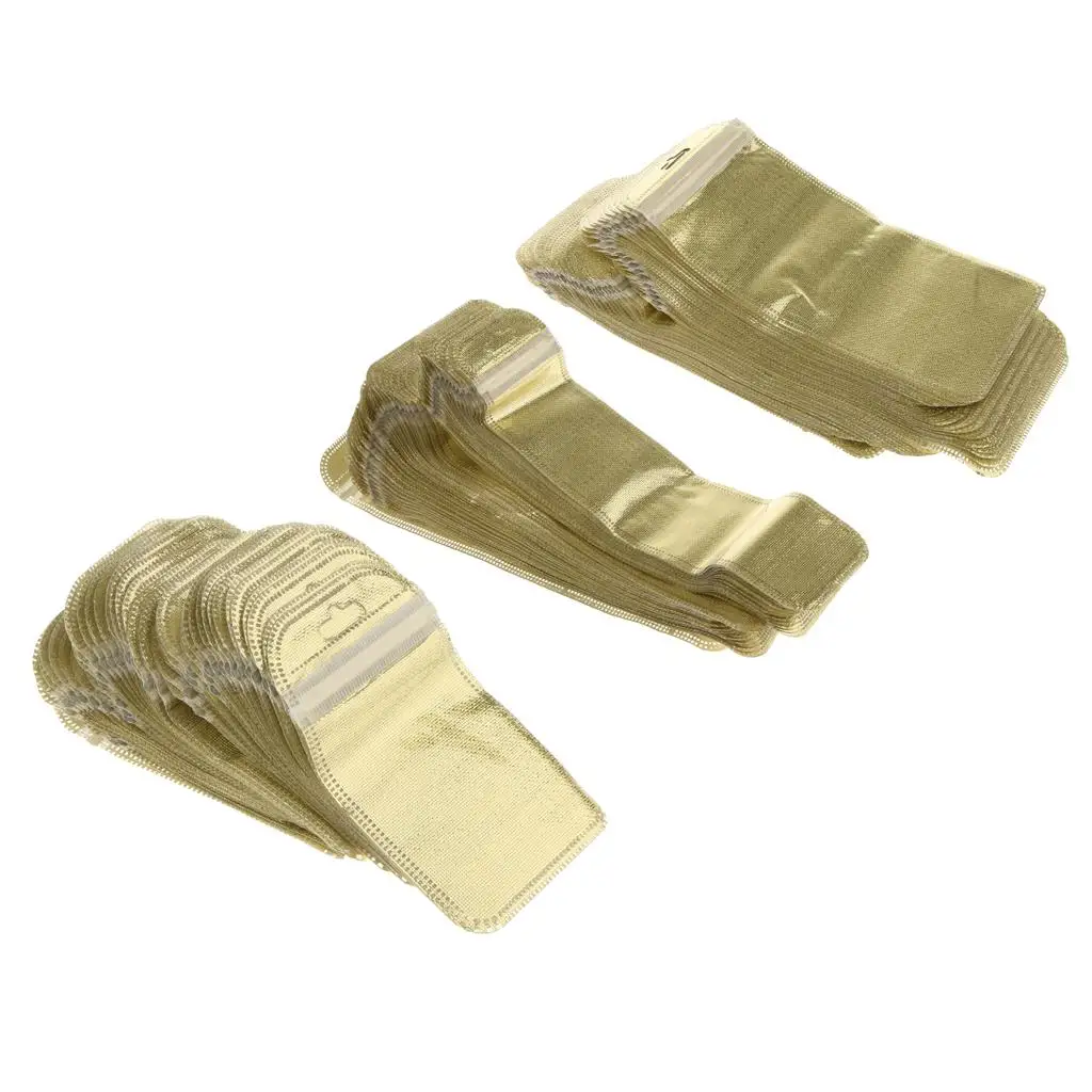 

50 Pieces Set Polypropylene OPP with Hole Packaging Gold