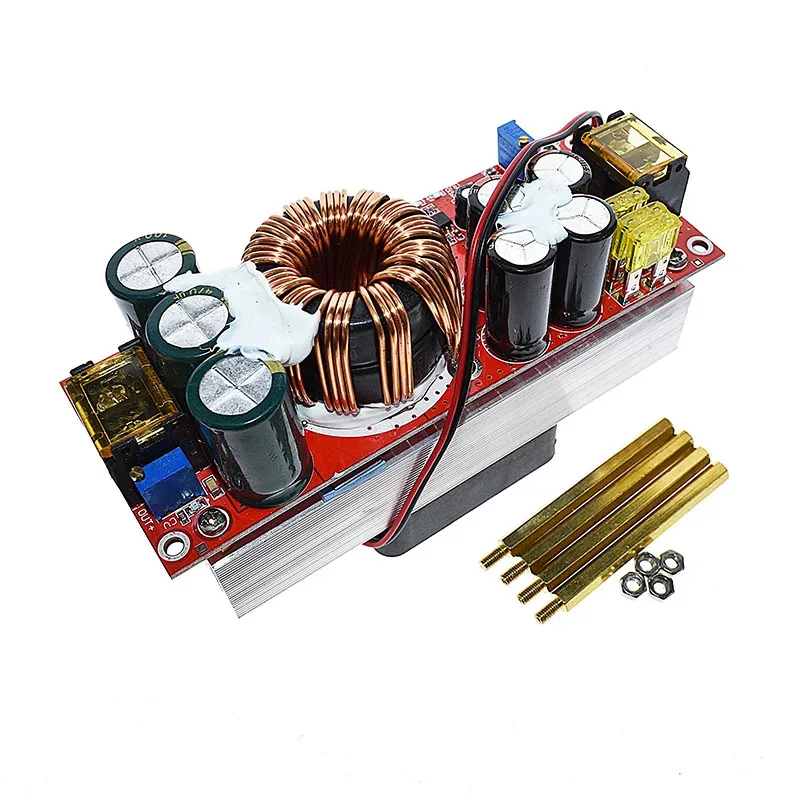 Фото DC-DC 1500 Вт 30 А Повышающий преобразователь напряжения Boost CC CV Модуль питания Повышающий модуль постоянного тока DC-DC 10-60 В до 12-97 В №2
