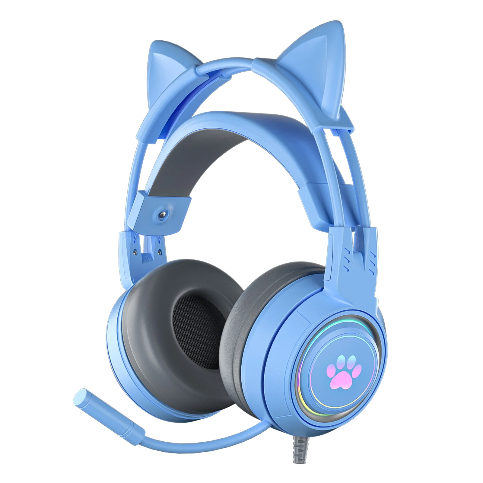 

Blue tooth 5.0 Earphones Big Cat Ear Gaming Earphone Wired Headset Gamer Sport Hifi Sports Headphones Blutooth Wireless Earbuds