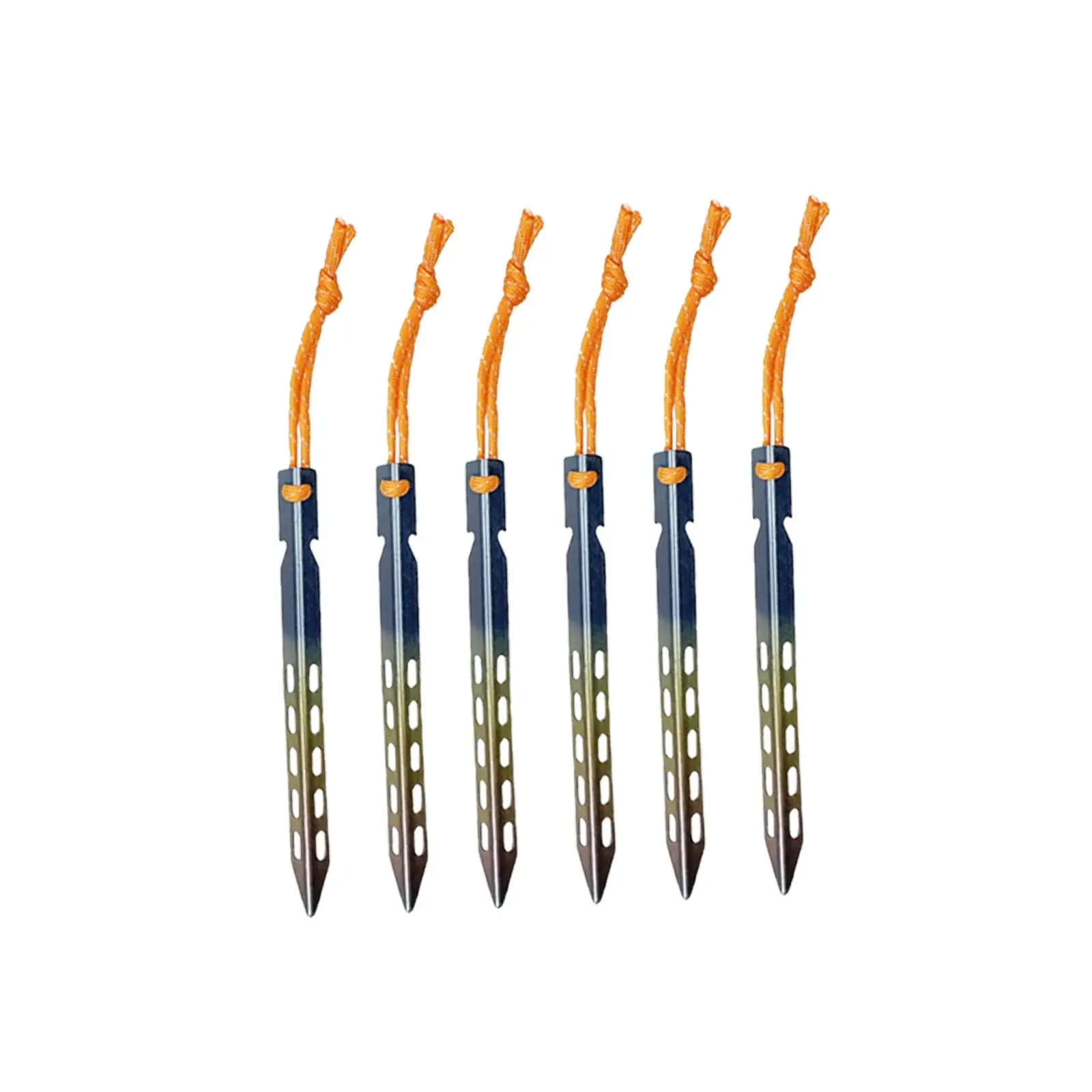 6-компонентные колья для палатки гвозди кемпинга гибкие универсальные колышки