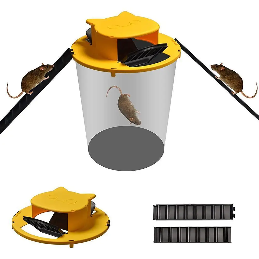 

New Smart Mousetrap Plastic Flip Automatic Reset Trap Outdoor Indoor Humanized Mousetrap Removable Reusable Household Tools