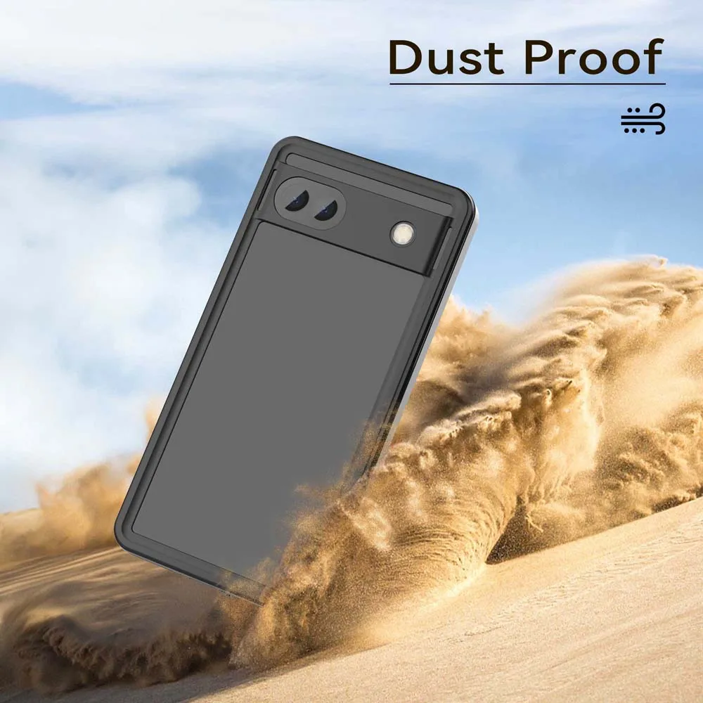 IP68 Waterproof Phone Cases for Google Pixel 7 Pro 6 6A 4A Protective Shell Shockproof Cover with Button Dustproof Capa Coque