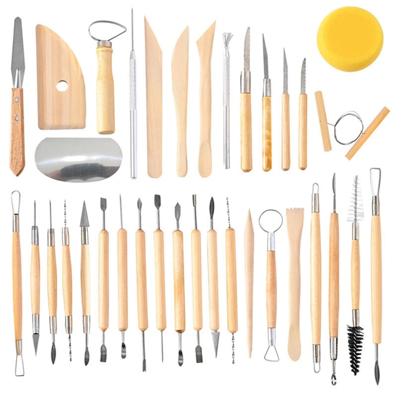 

Modeling Tools Carving Tools, Clay Tools Pottery Polymer Clay Tools Complete Pottery Tools Set