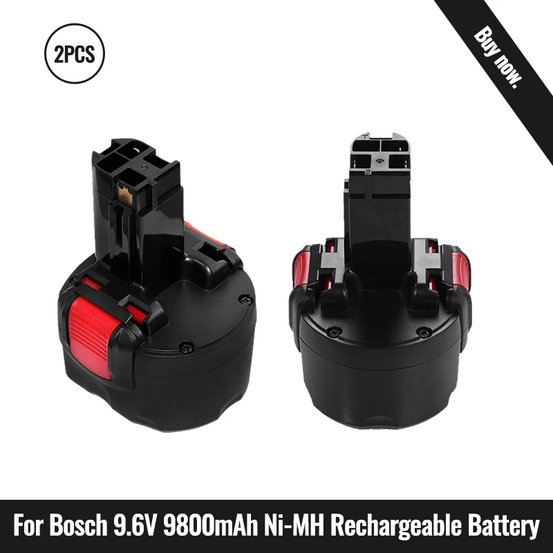 

2022 new BAT048 for Bosch 9.6V 12800mAh Ni-CD Rechargeable Battery Power Tools Battery for Bosch PSR 960 BH984 BAT048 BAT119