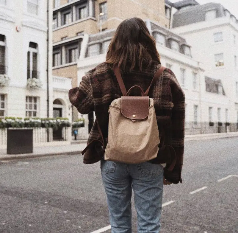 

Teenage New School Travel Shoulder Simple Backpack Solid Bag School Backpack Girl Women's Nylon Color Bag For Waterproof
