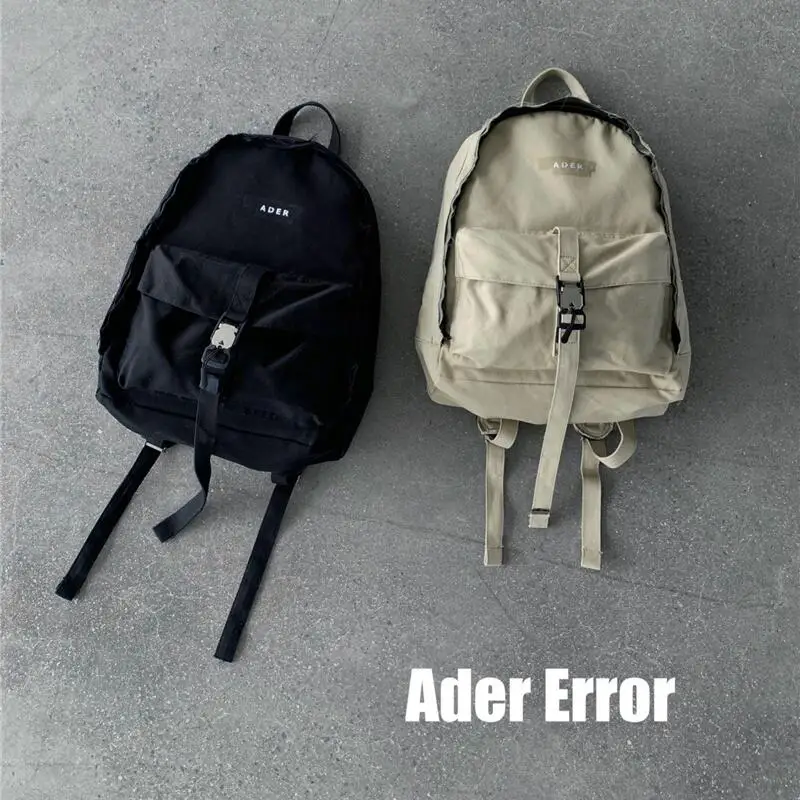 

ADER ERROR Backpacks Men Women 1:1 High Quality Sticker Letter Mark Adererror Bags External Solid Bag Adjustable