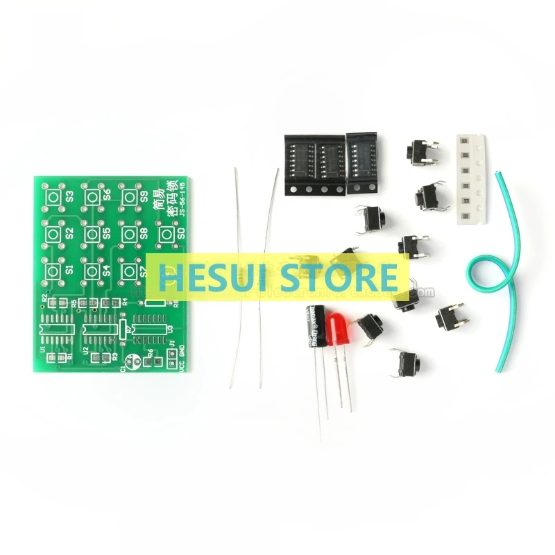 Многоцелевой простой электронный замок с паролем комплект ключей